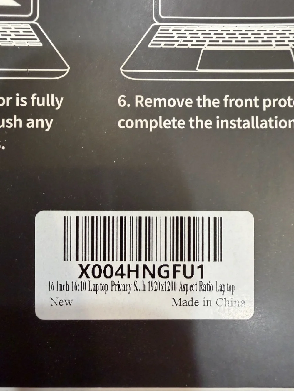 Antogoo V Privacy Screen Protector -16 Inch 16:10 Laptop Anti Blue Light Glare