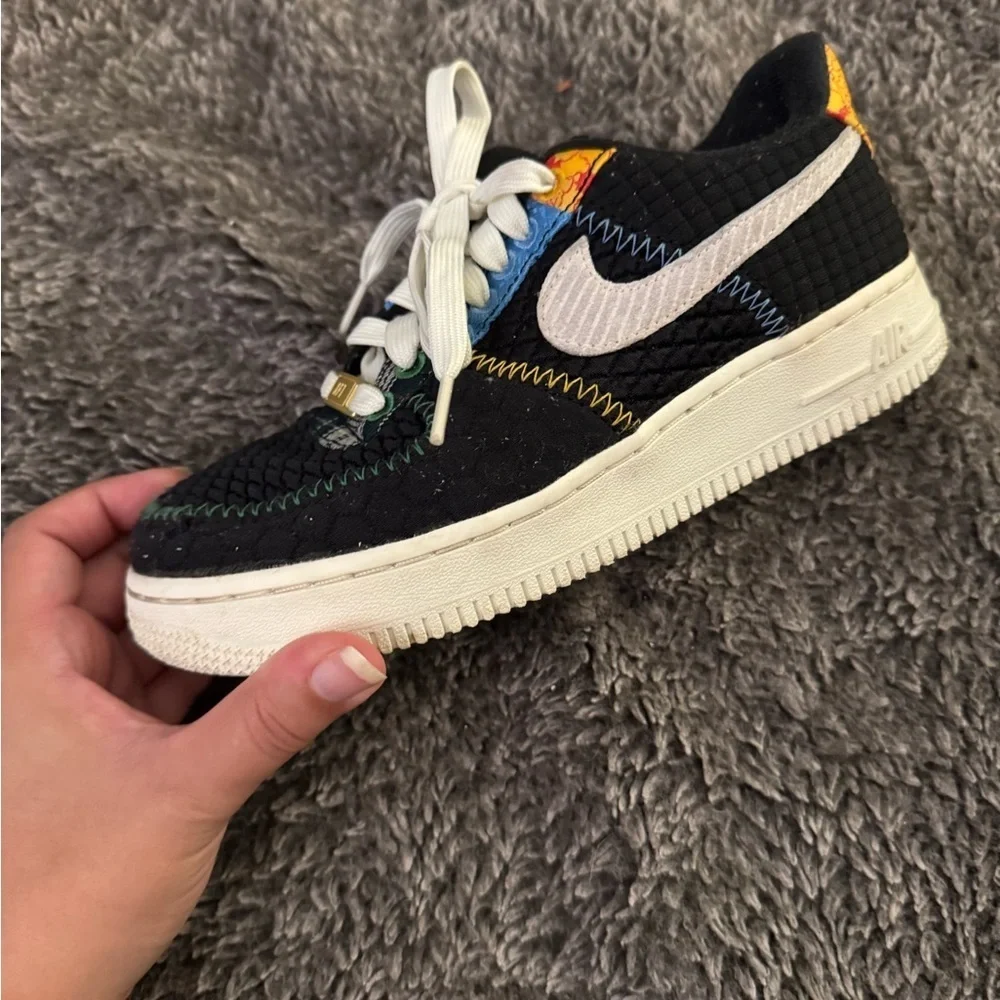 NIKE Youth Air Force 1 Low Muti Material Sneakers