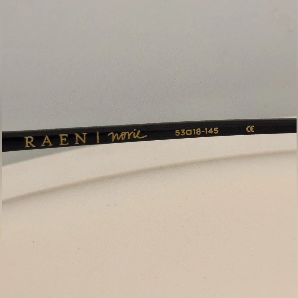 Authentic RAEN designer prescription round black eyeglasses frames