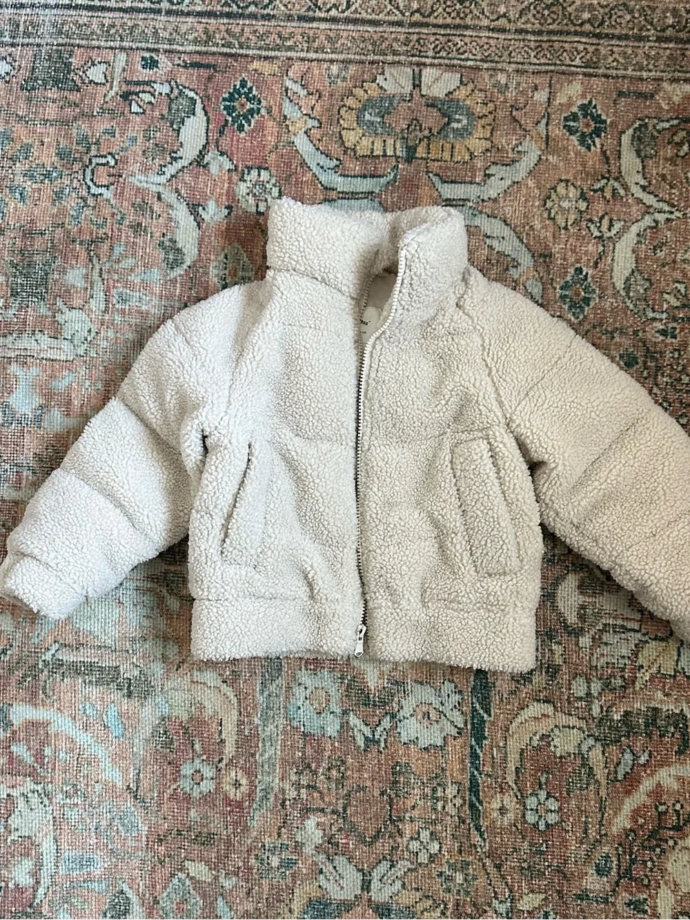 Kids Cozy Sherpa Jacket - Cream