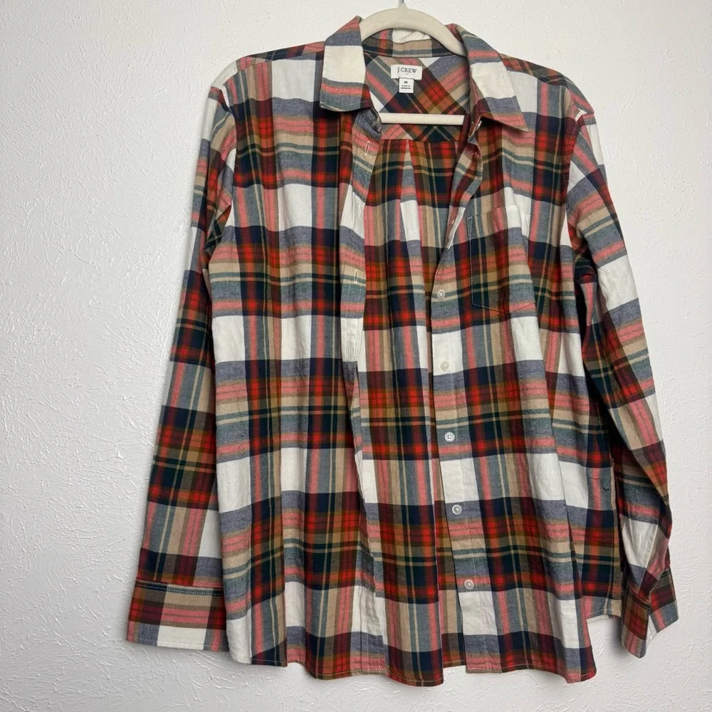 J. Crew Plaid Flannel‎ Button Down Shirt
