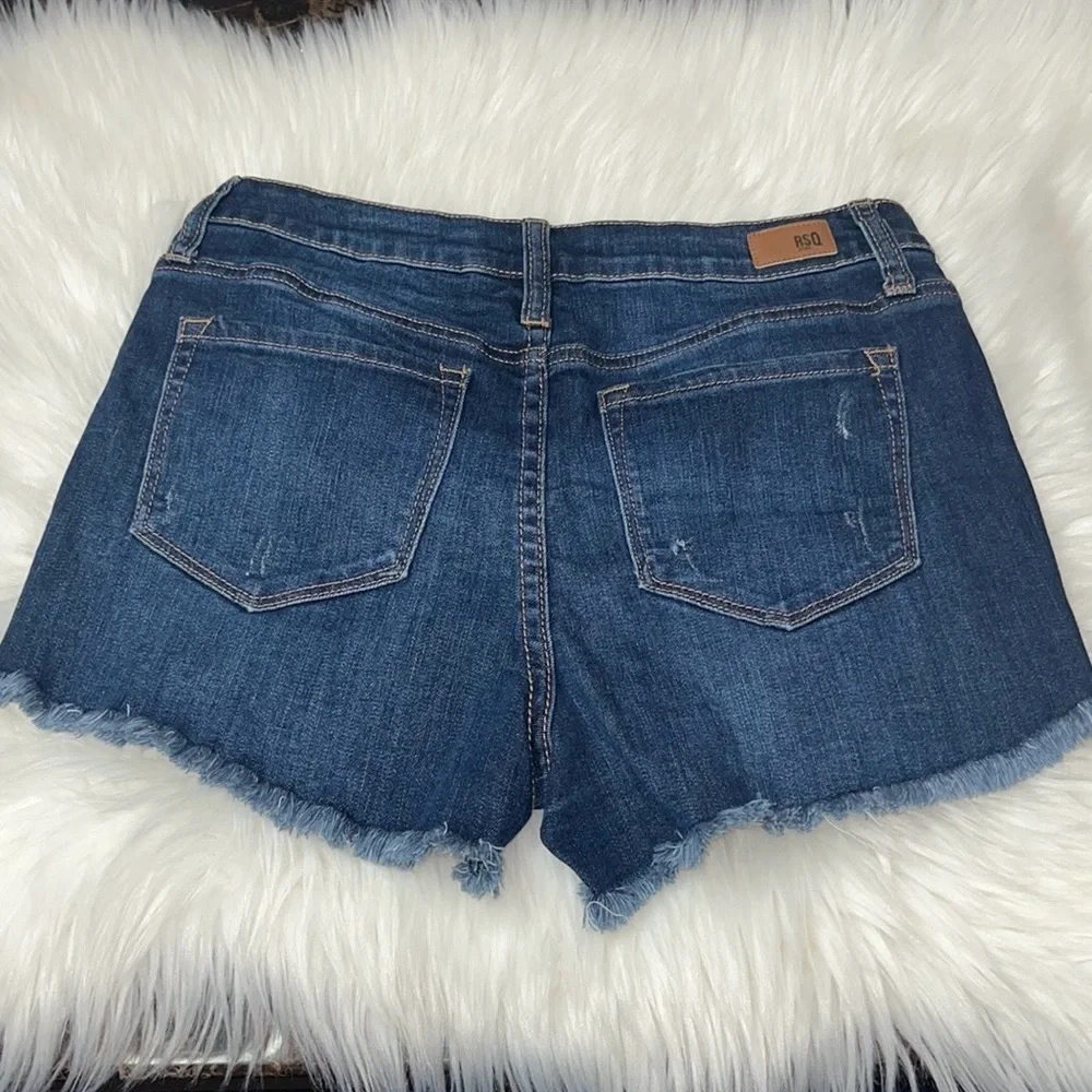 RSQ Vintage High Rise Stretch Jeans Short Sz 0/w24 NWOT