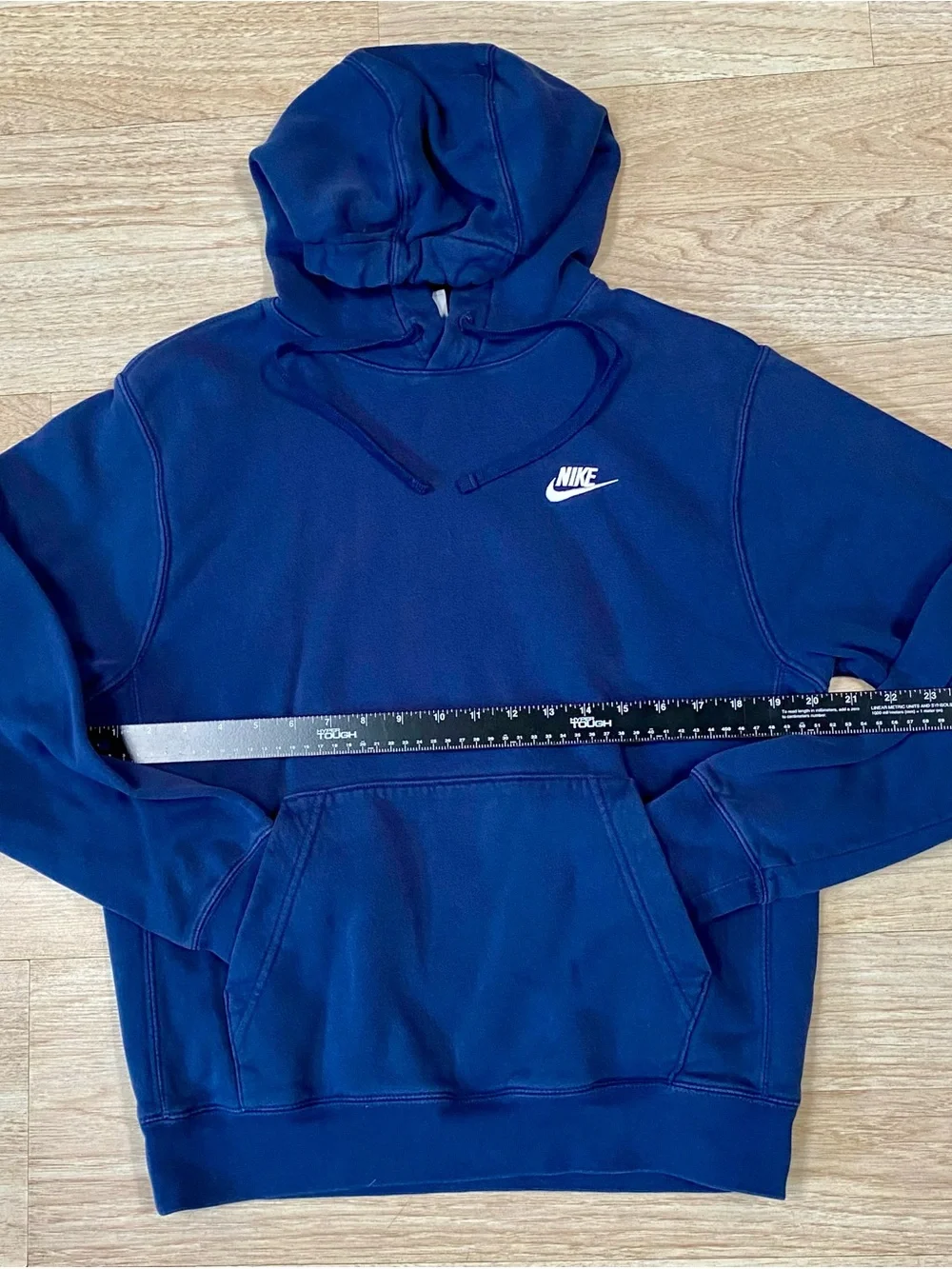 Nike Hoodie Men’s Small Navy Blue Sportswear Club Fleece Pullover Sweatshirt Top