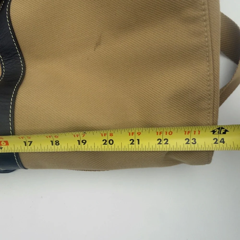 Hartmann Canvas Leather Duffle Bag Tan Black Large Travel Weekender