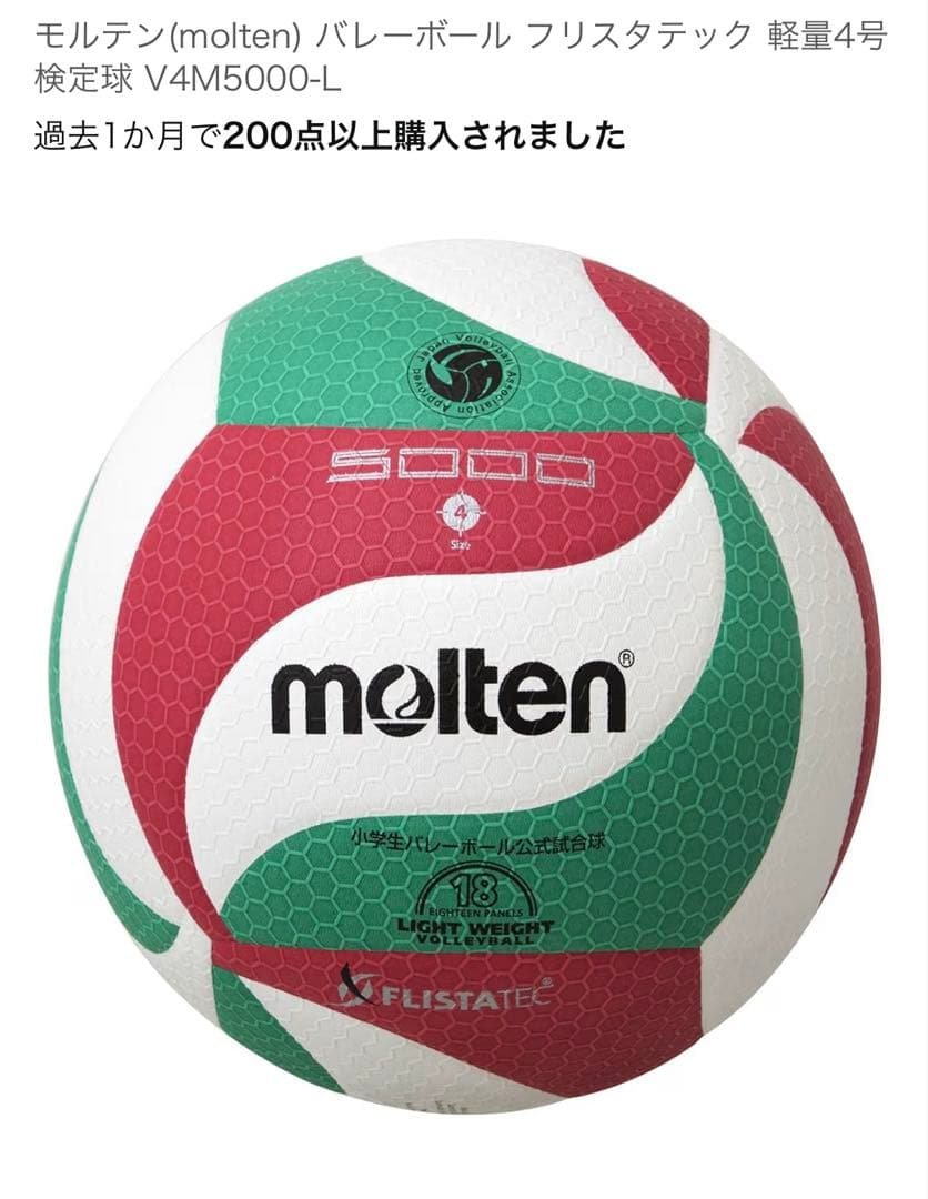Volleyball Size 4 Molten