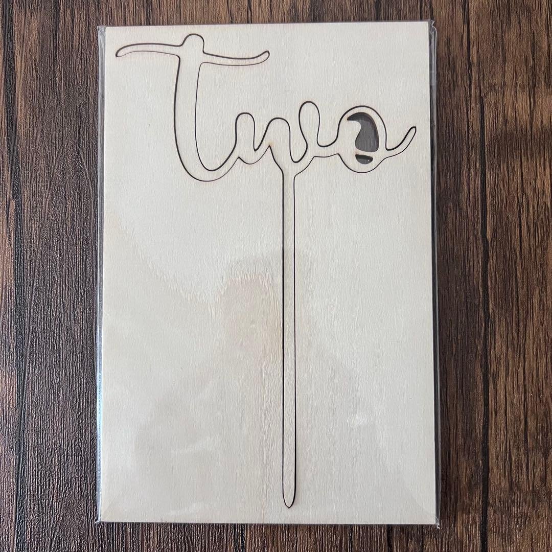 【Same-Day Shipping】Wooden Cake Topper 